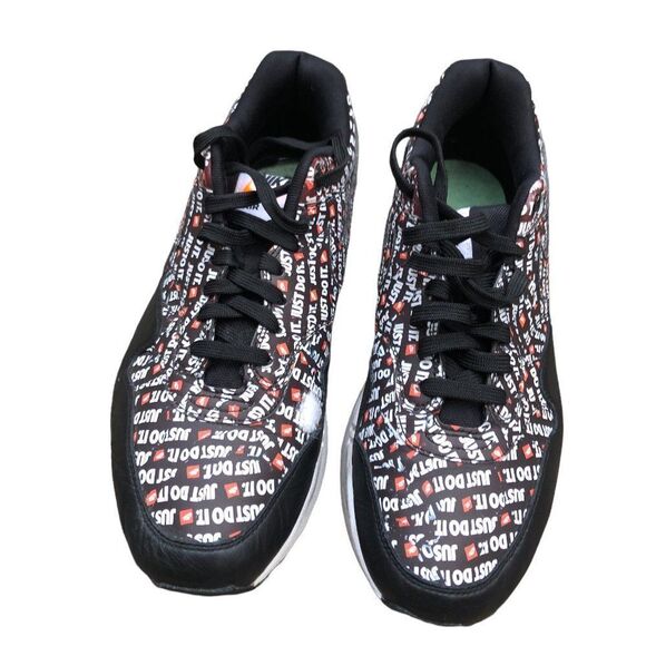 Rare 2018 Nike Air Max 1 Just Do It Pack Black Size 8.5 - Picture 12 of 15